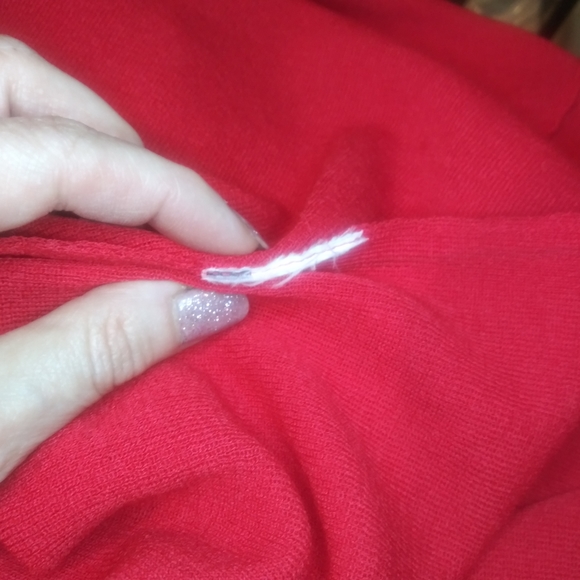 Love Moschino Red Ruffled Collar Sweater Dress - Picture 9 of 12